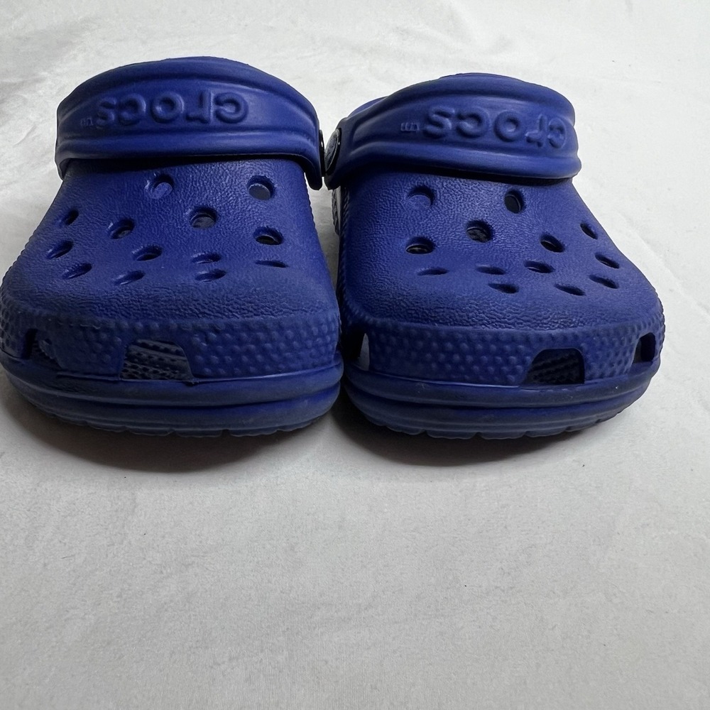Crocs Classic Clogs Toddler C2 C3 Blue Slip On Sandals Kids Boys Girls Shoes - Picture 3 of 8
